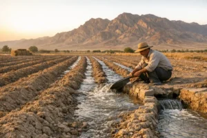 آبیاری زعفران در شهریور