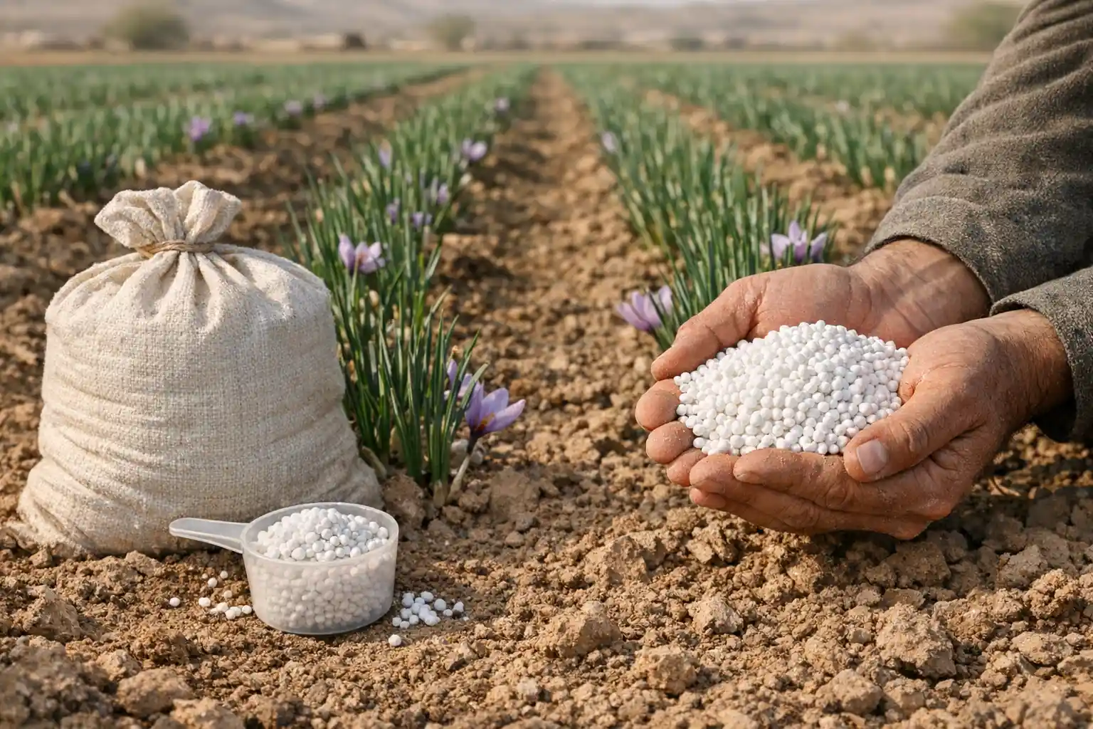 قیمت کود سولوپتاس برای زعفران