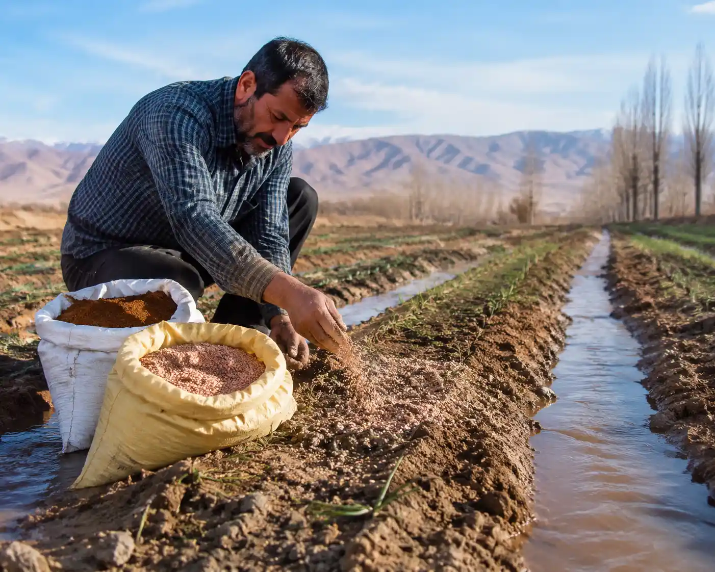 درزاج آب زعفران چه کودی مناسب است