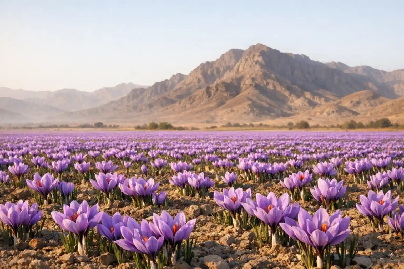 میزان برداشت زعفران در هکتار