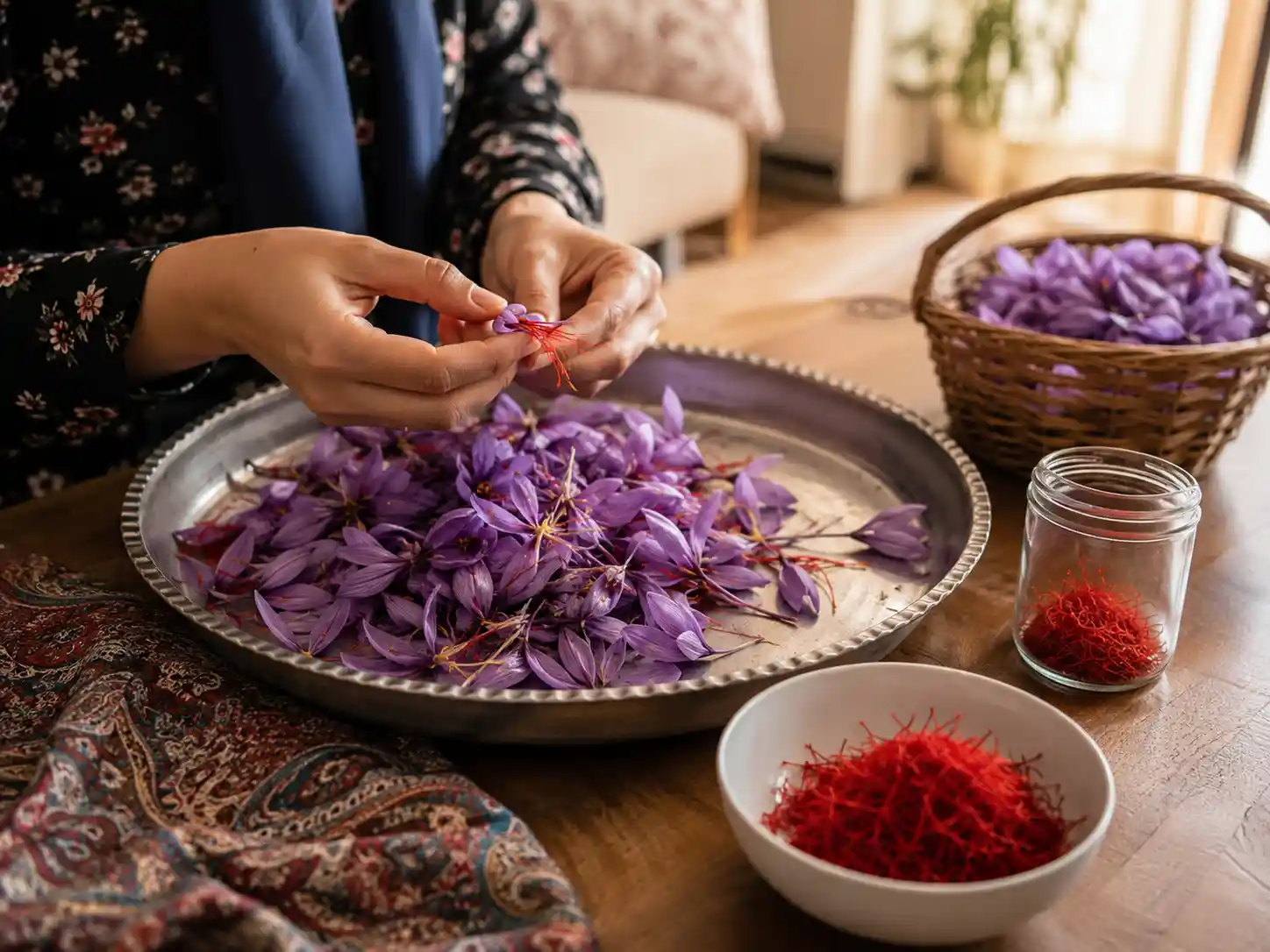 زعفران پاک کن خانگی