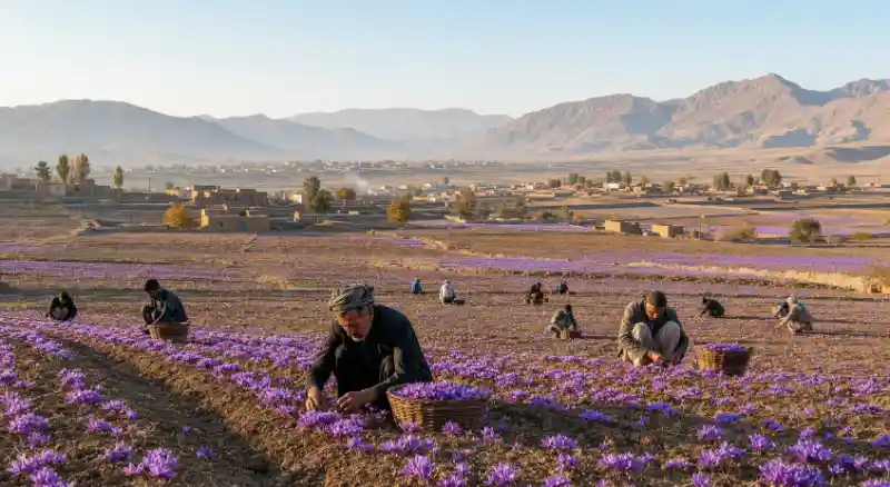 زعفران در چه آب و هوایی رشد می کند