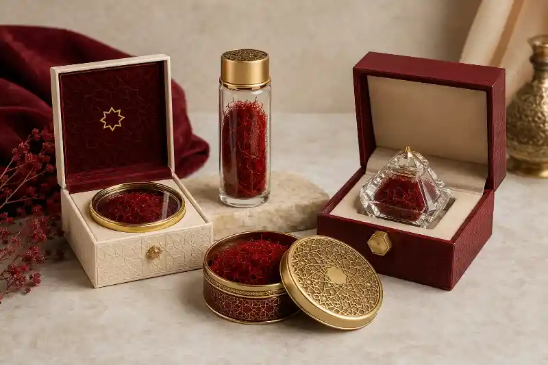 طرح بسته بندی زعفران