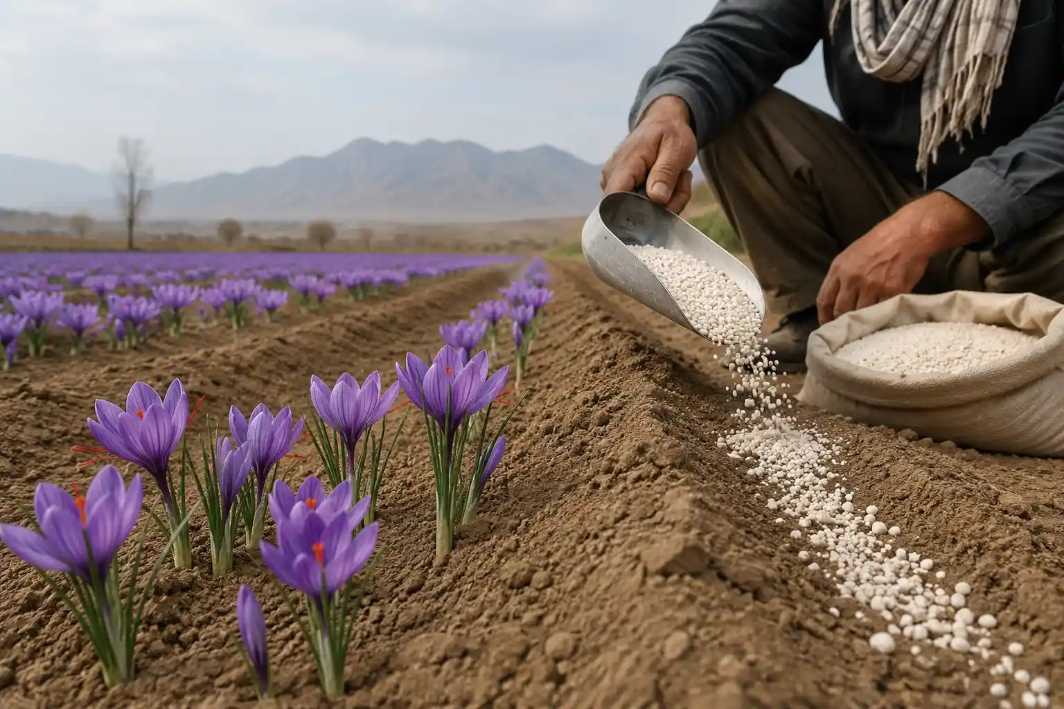 کود اوره برای زعفران