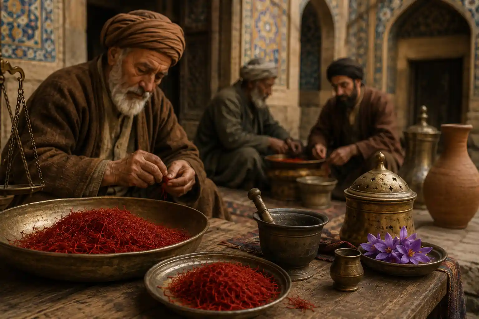 تاریخچه زعفران در ایران