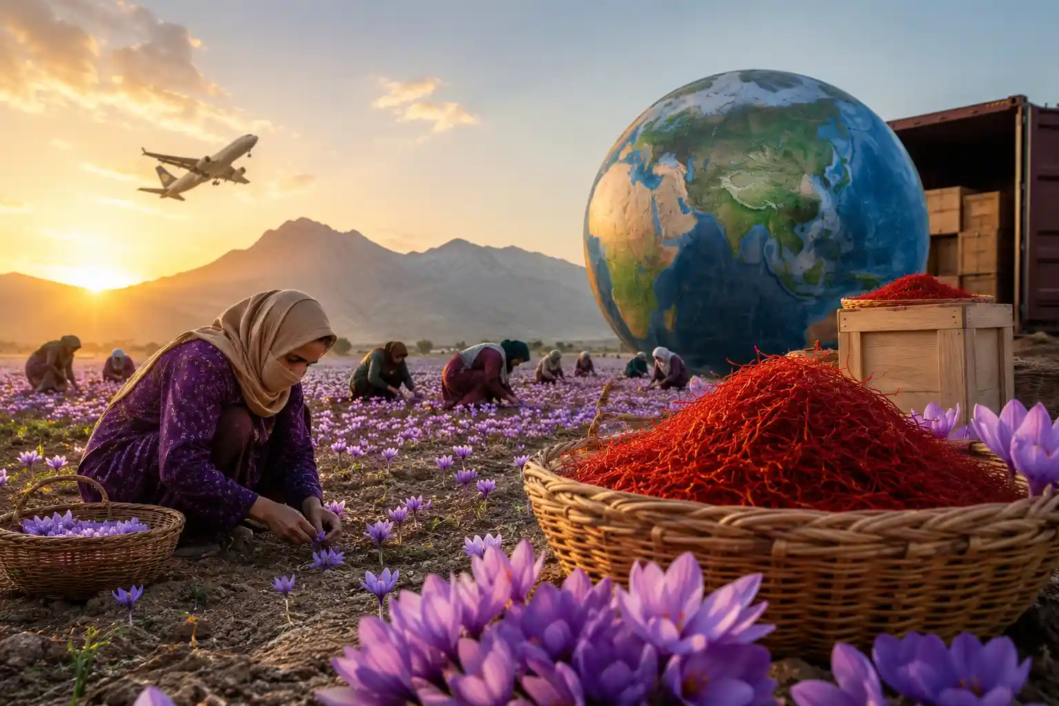 چند درصد زعفران جهان تولید ایران است