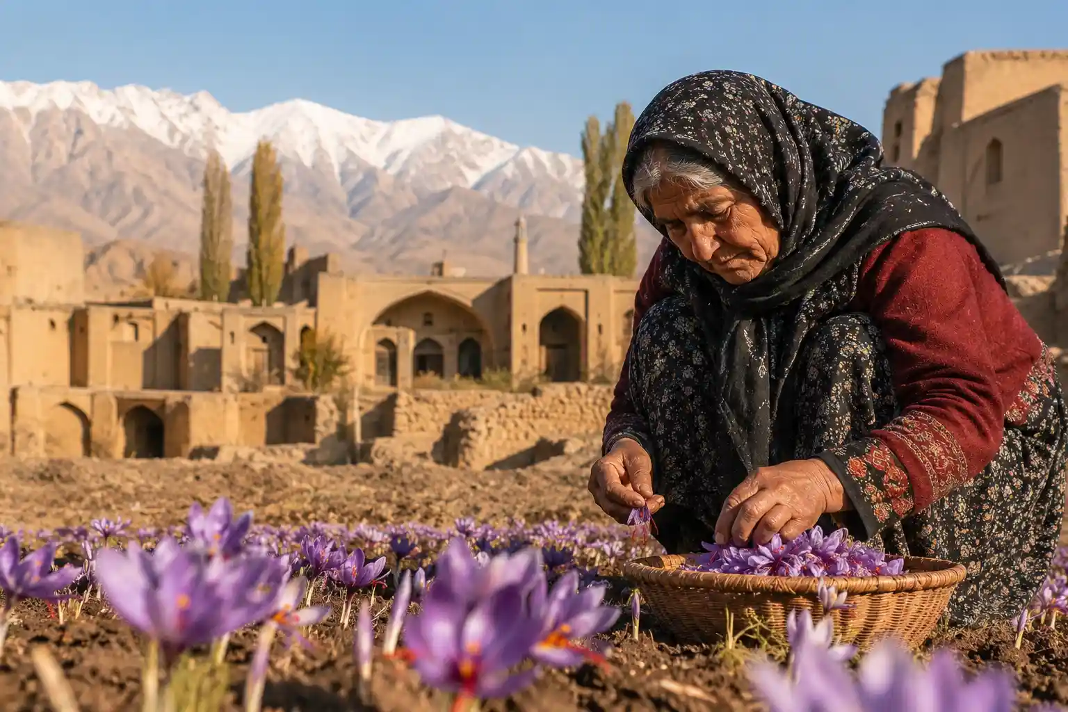خاستگاه زعفران در ایران