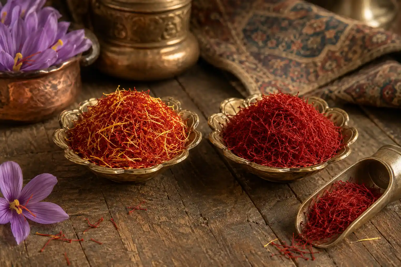 تفاوت زعفران پوشال و سرگل