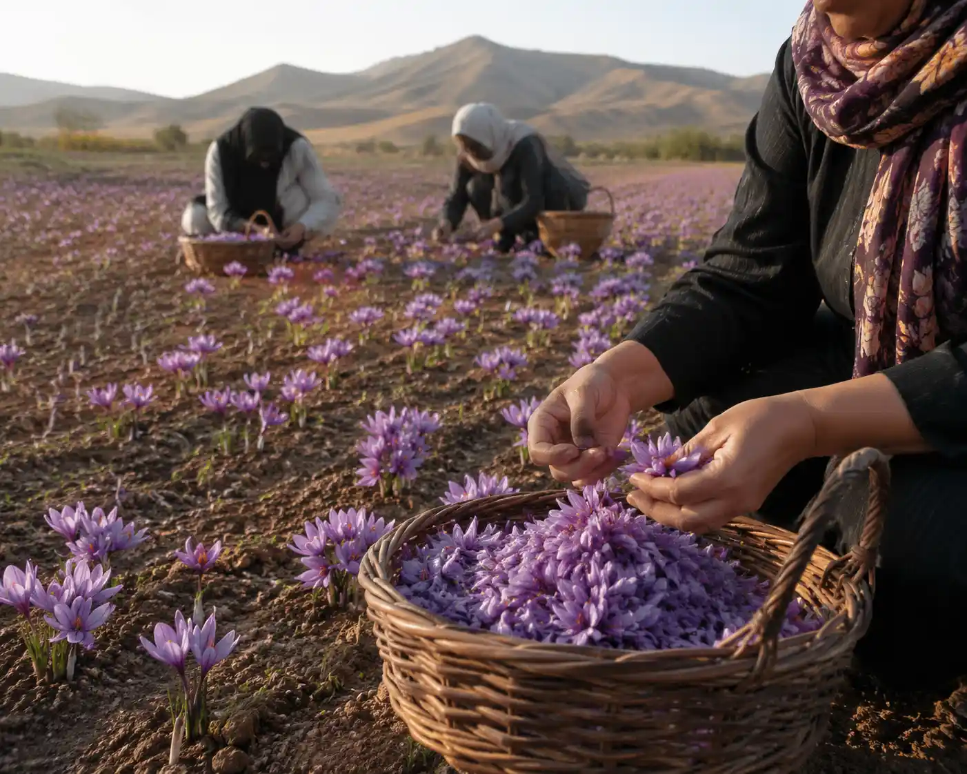 زمان برداشت زعفران در اصفهان