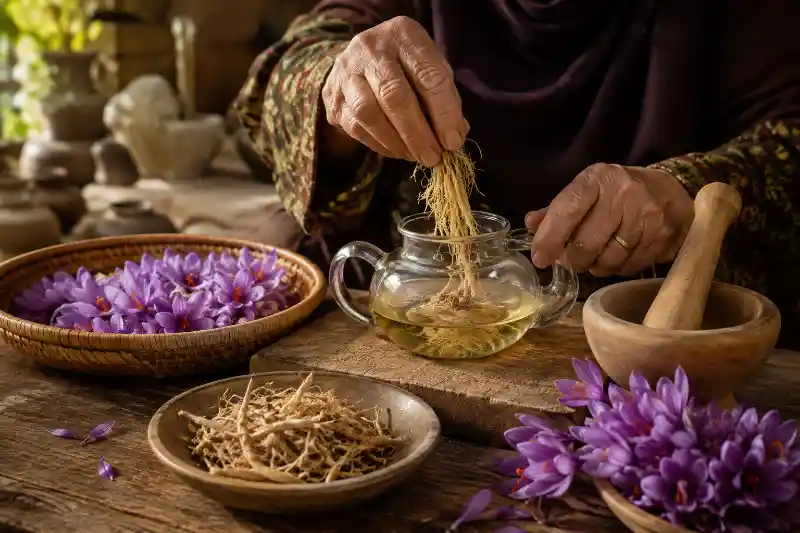 خواص ریشه زعفران در طب سنتی