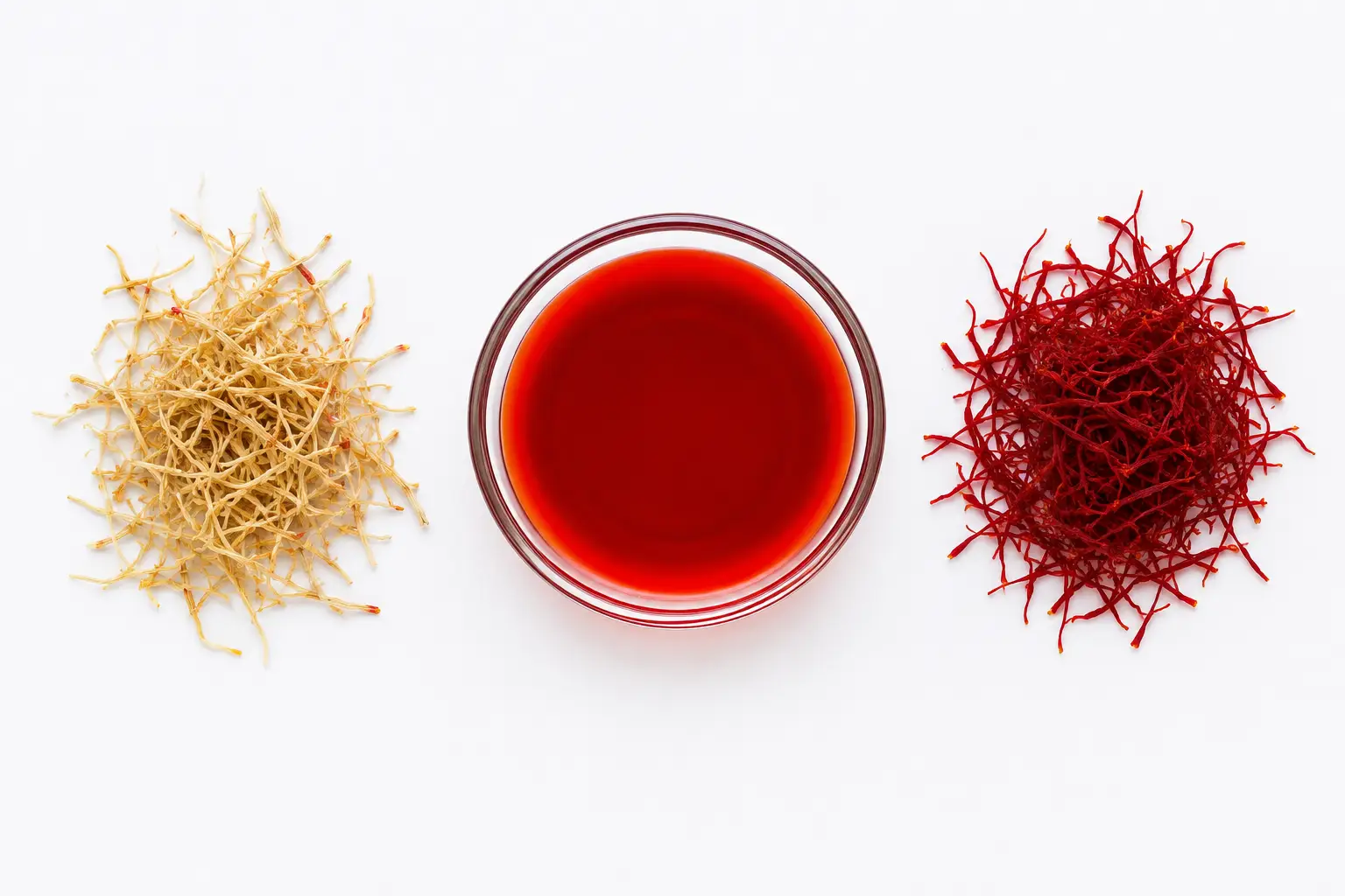 چگونه ریشه زعفران را رنگ کنیم