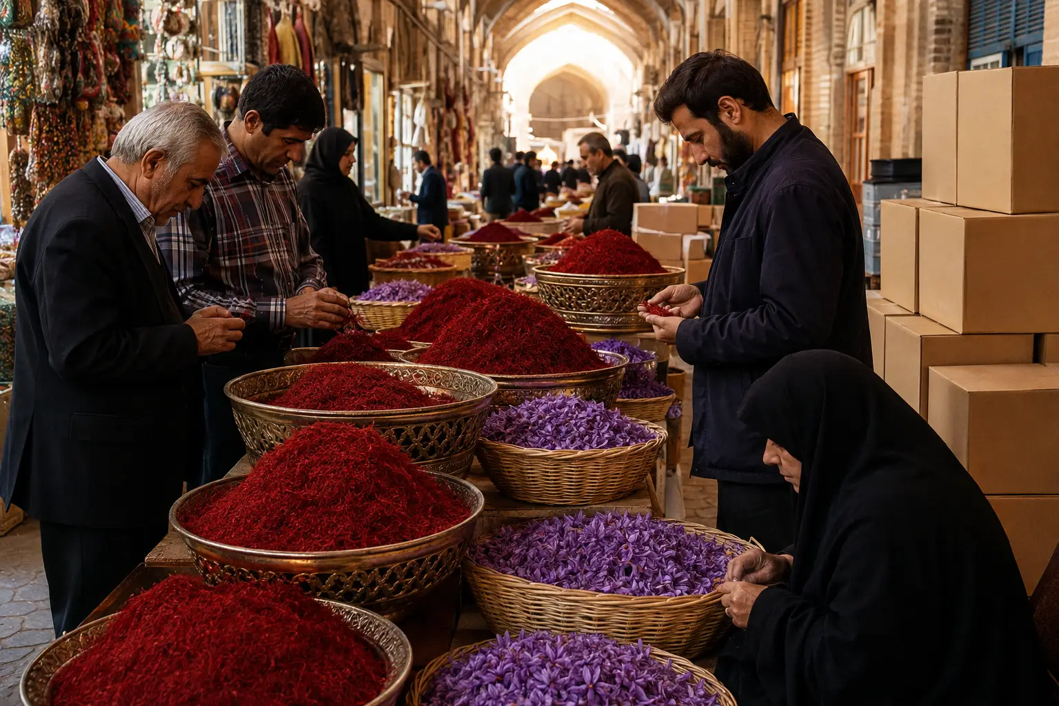 میزان تولید زعفران در ایران