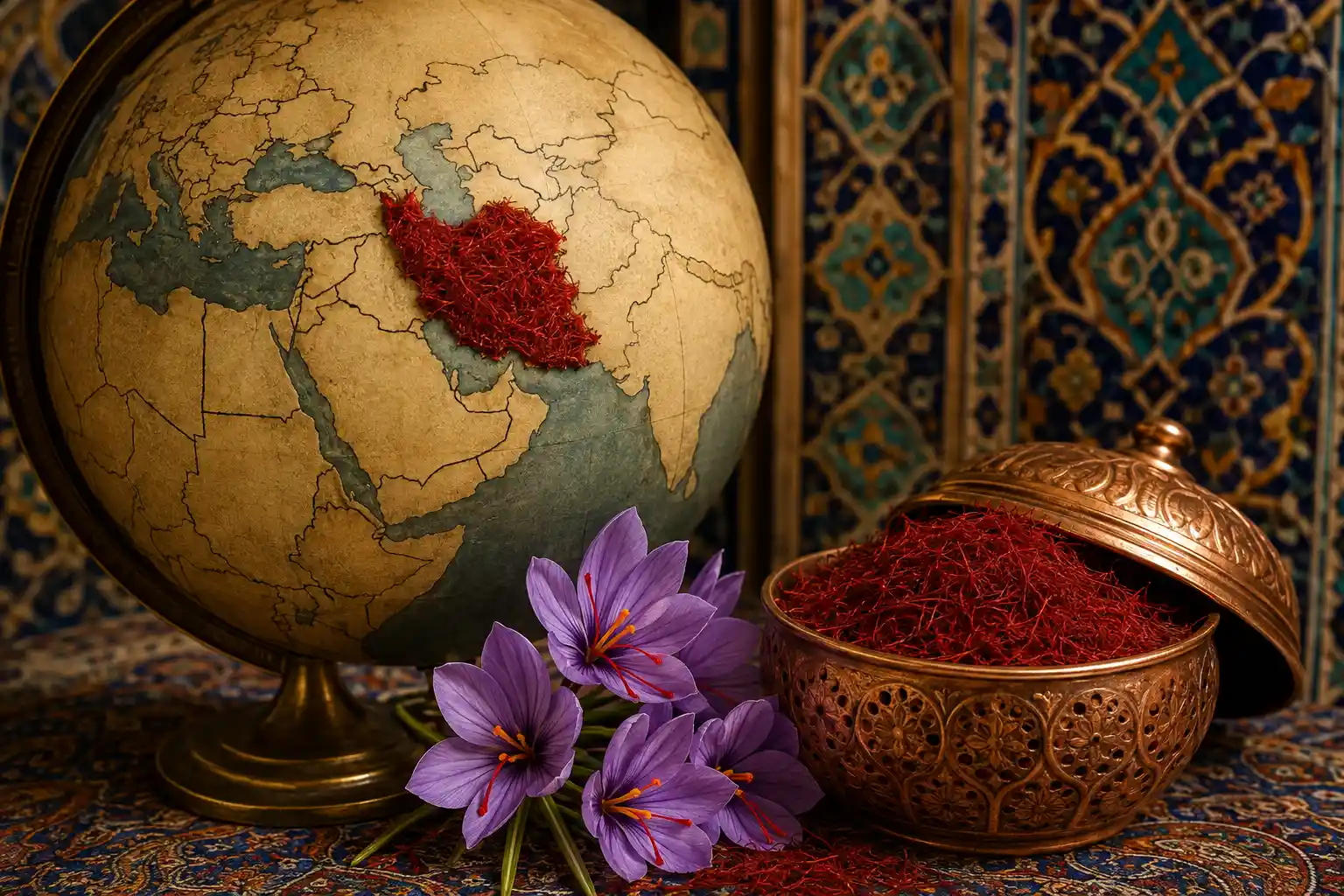 میزان تولید زعفران در ایران