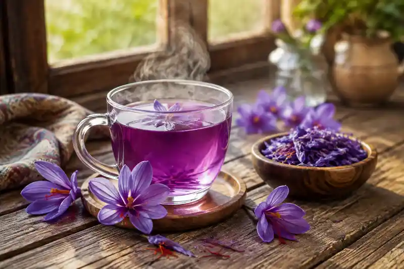 دمنوش گل زعفران برای چی خوبه
