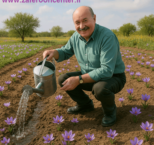 دفعات آبیاری زعفران