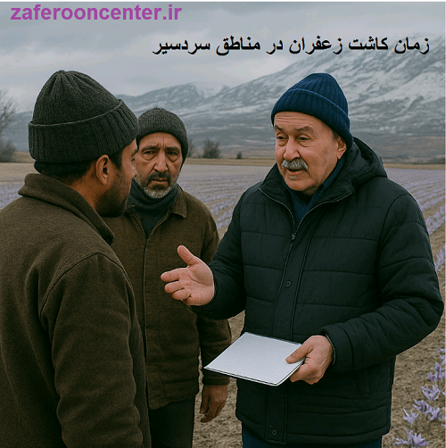 زمان کاشت زعفران در مناطق سردسیر