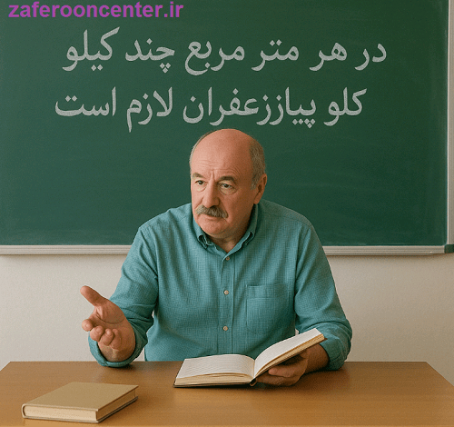در هر متر مربع چند کیلو پیاز زعفران لازم است