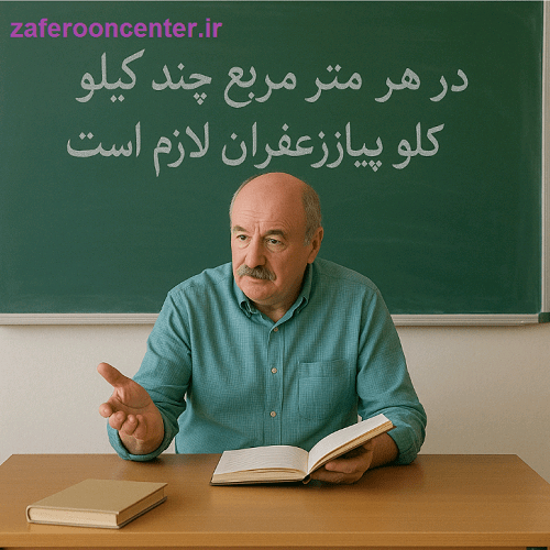 در هر متر مربع چند کیلو پیاز زعفران لازم است