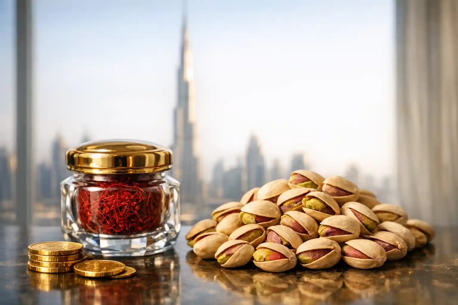 قیمت پسته و زعفران در دبی