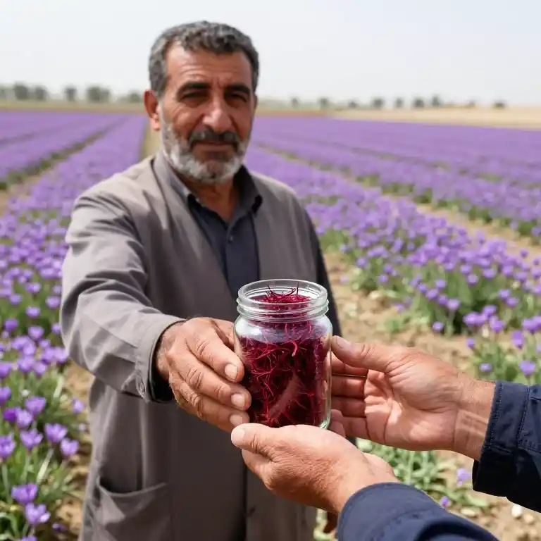 خرید زعفران از کشاورز