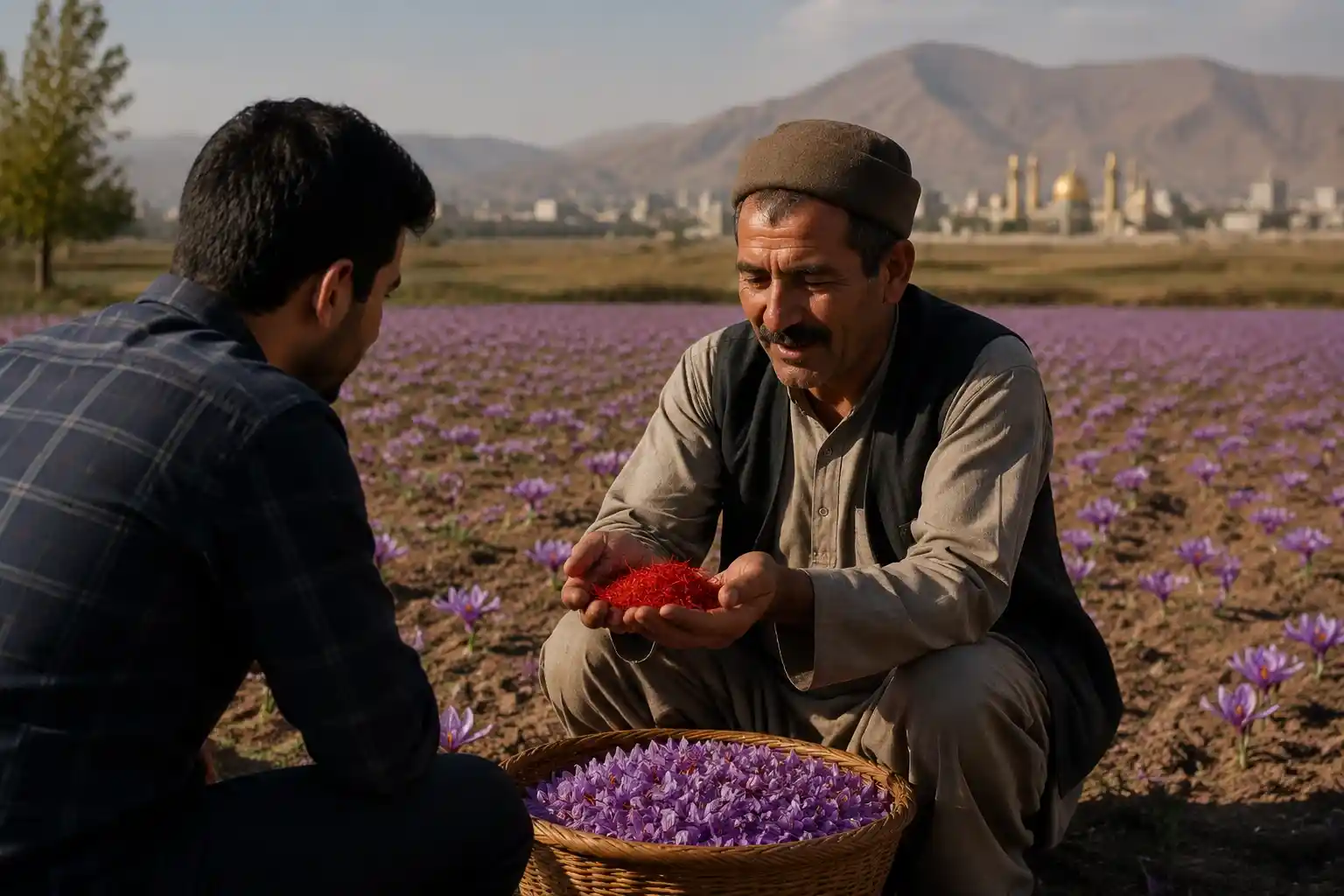خرید زعفران از کشاورز مشهد