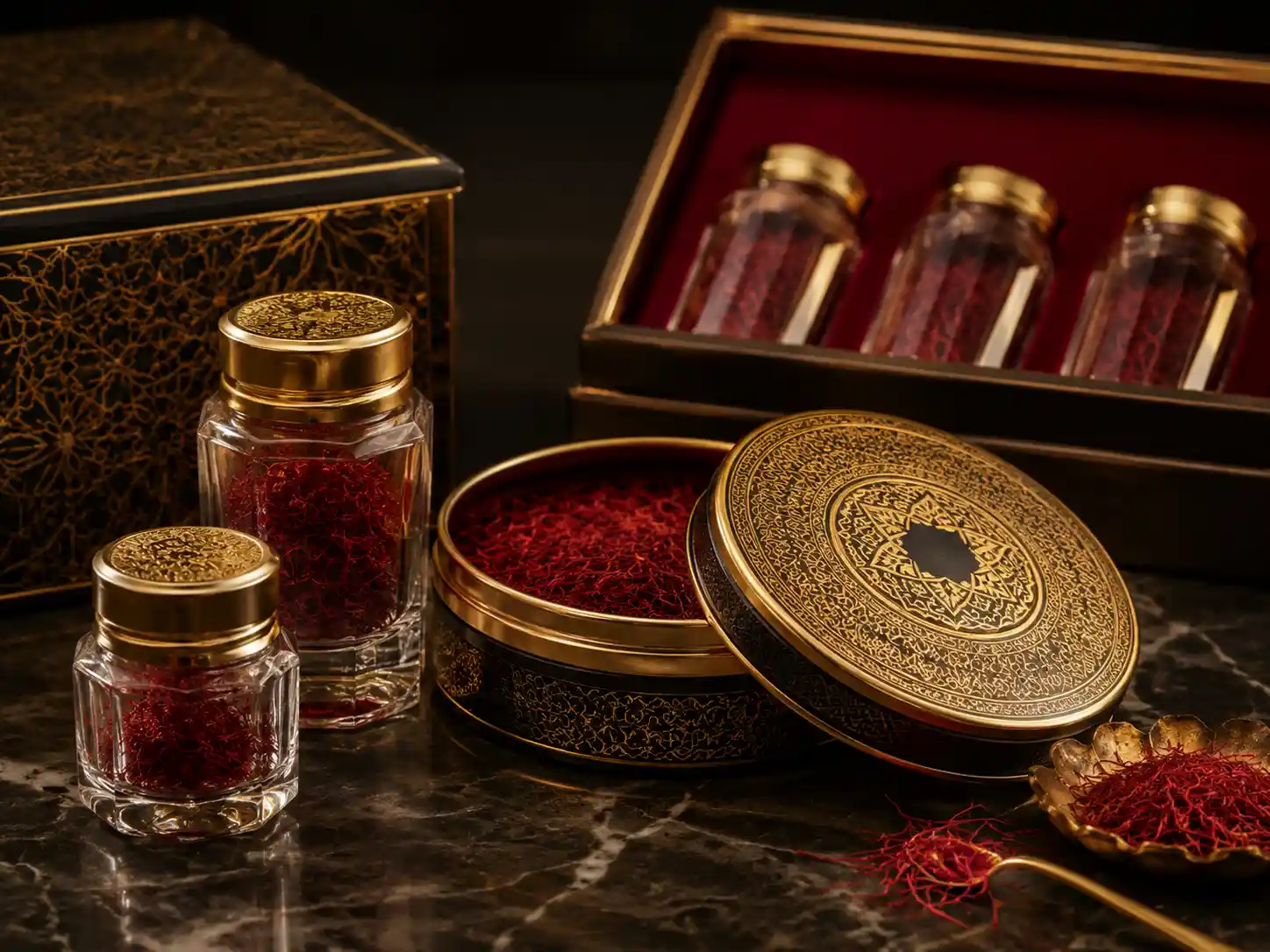 زعفران بسته بندی لوکس