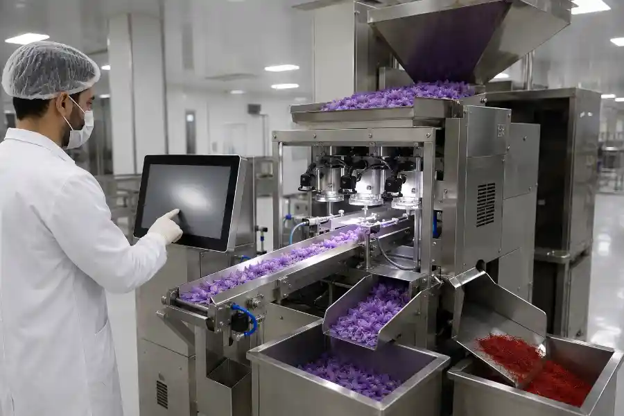 دستگاه زعفران پاک کنی هوشمند