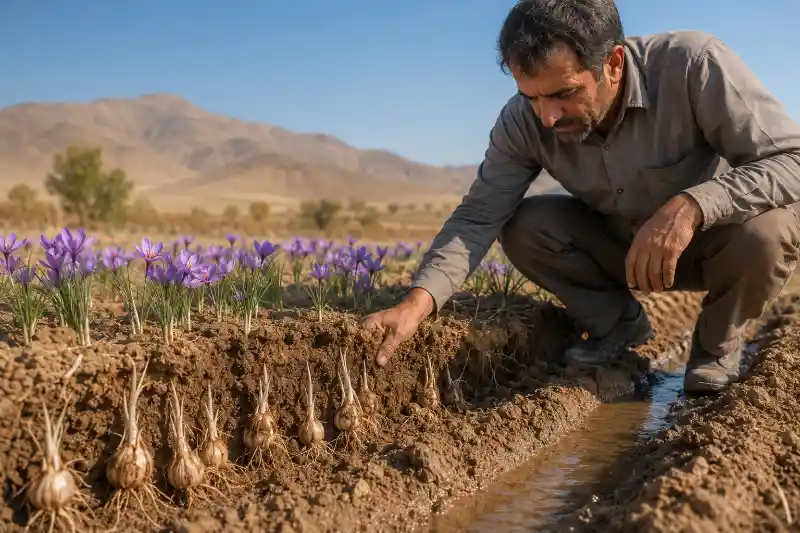 زعفران در چه آب و هوایی رشد می کند