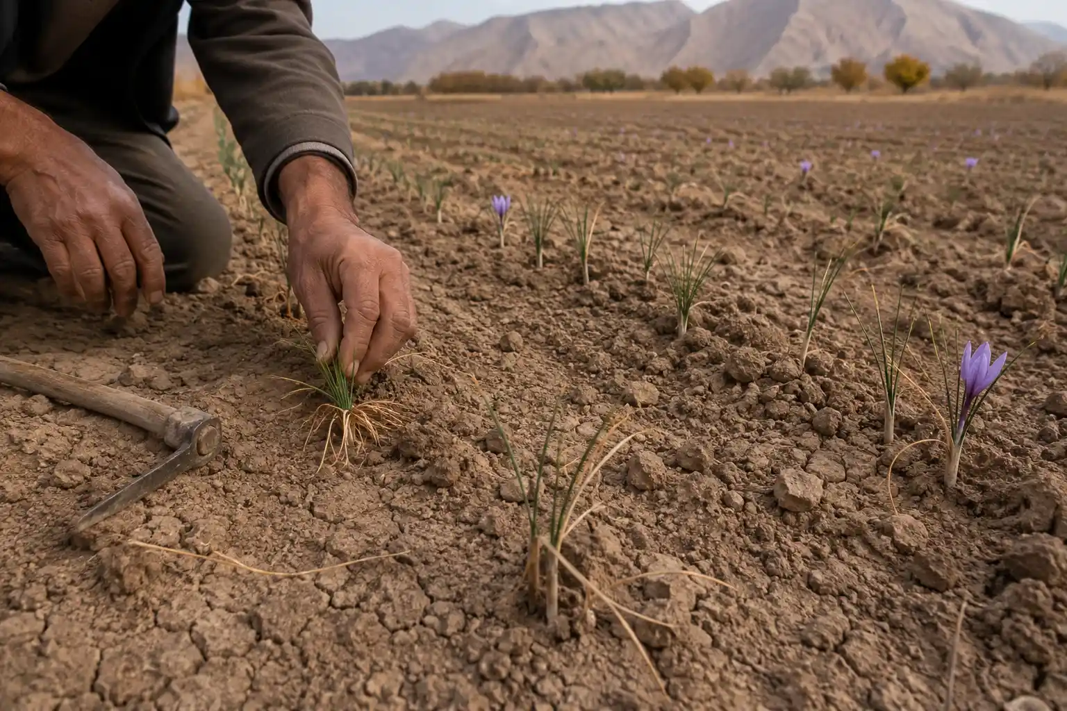 زمان مصرف کود کلرور پتاسیم برای زعفران