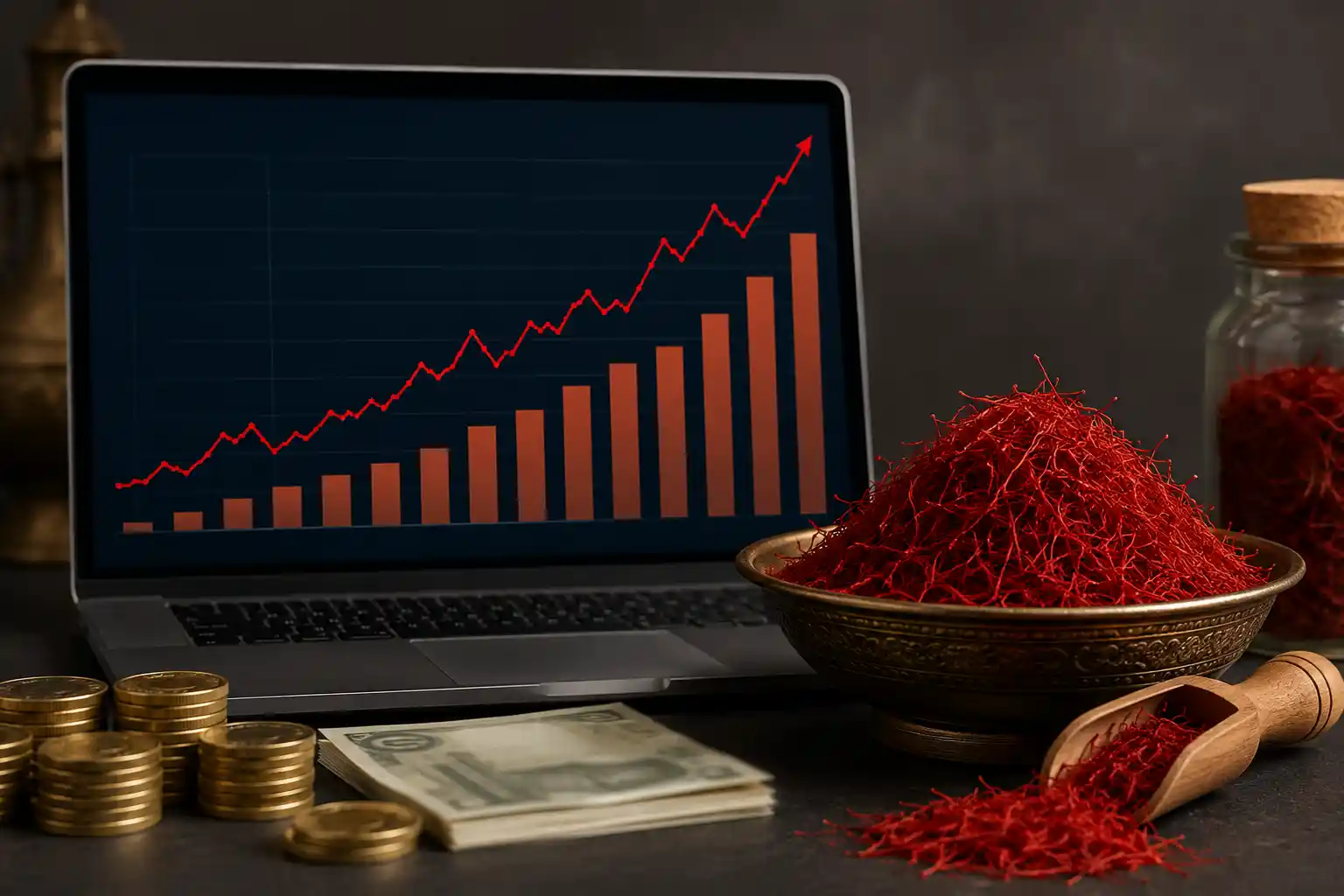 نمودار قیمت زعفران ۱۴۰۳