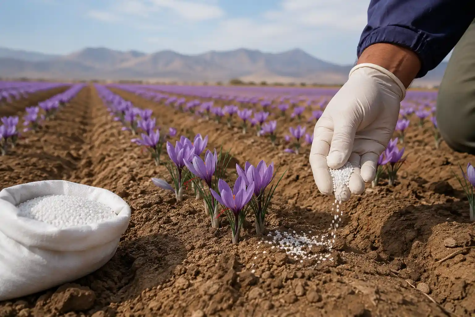 کود اوره برای زعفران