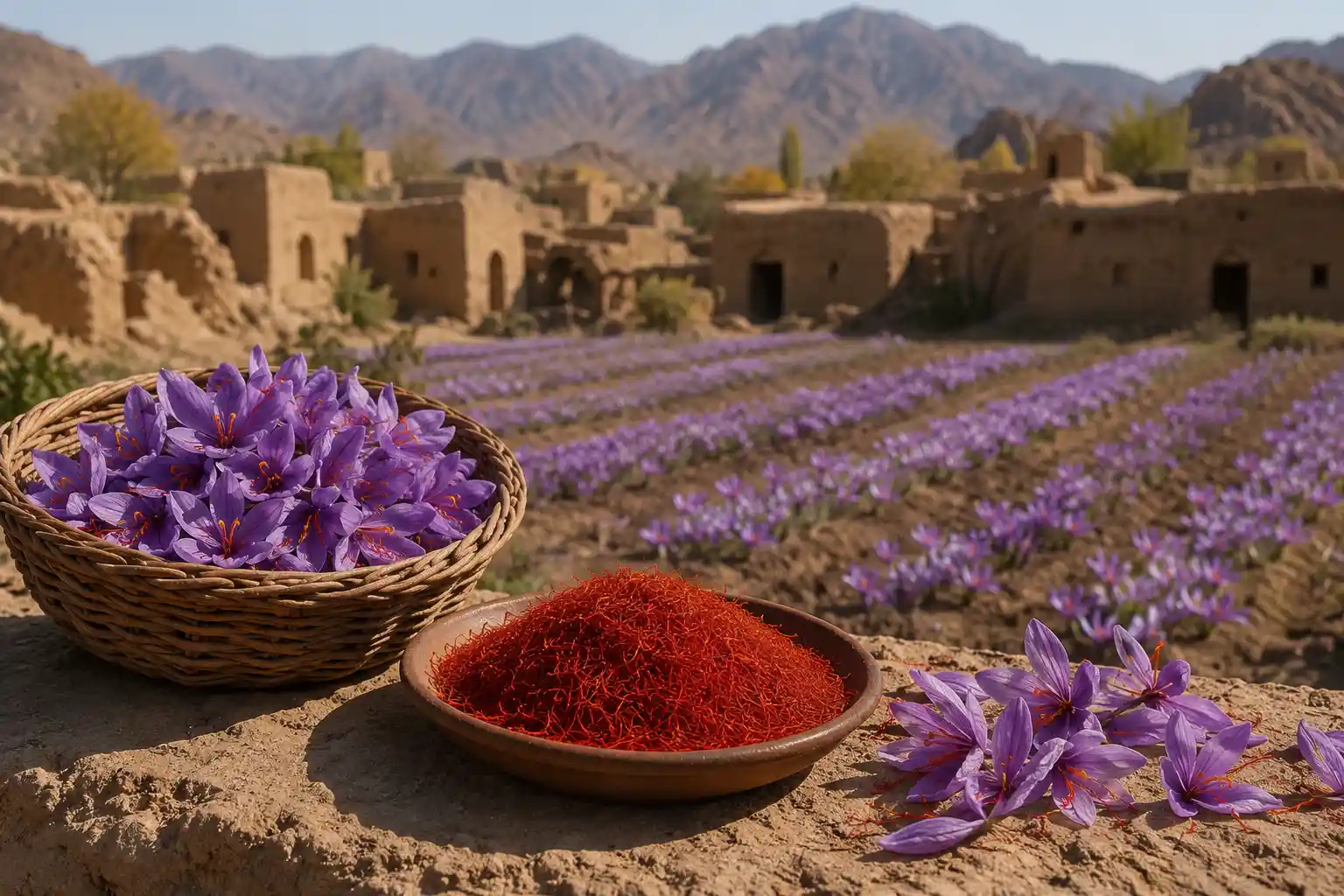 تاریخچه زعفران در ایران