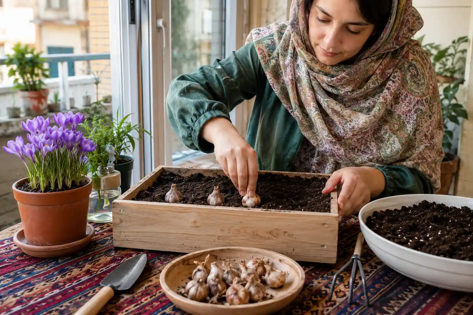 اموزش کاشت زعفران در منزل