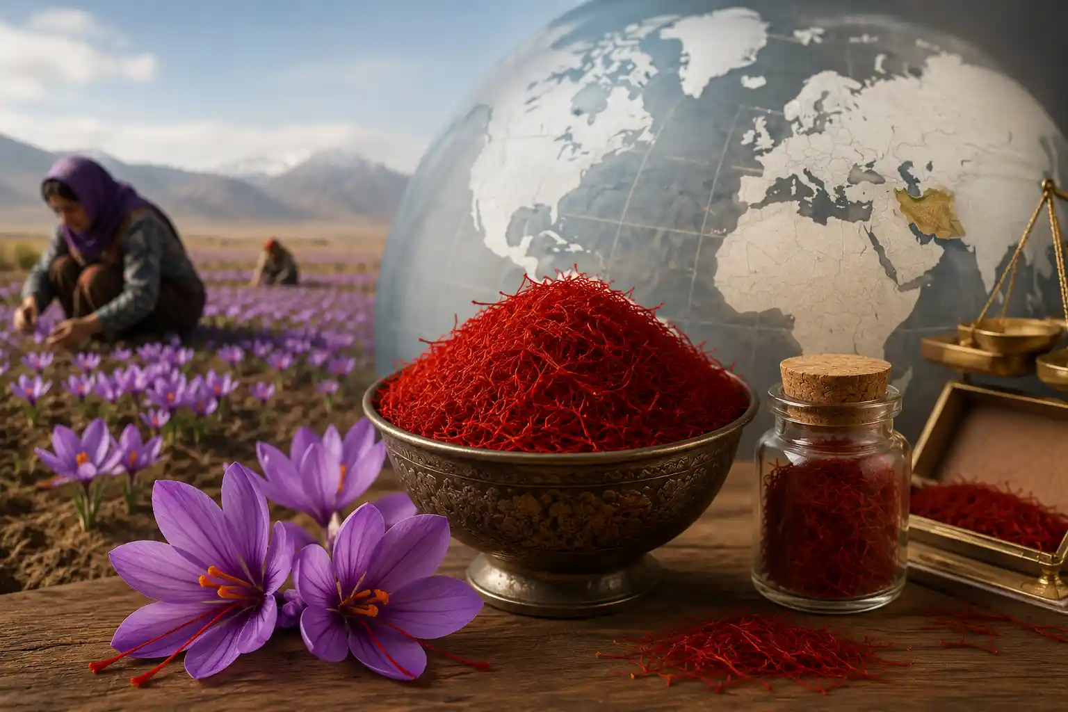 چند درصد زعفران جهان تولید ایران است