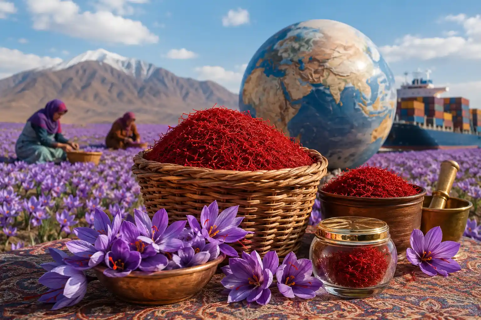 رتبه اول زعفران در جهان