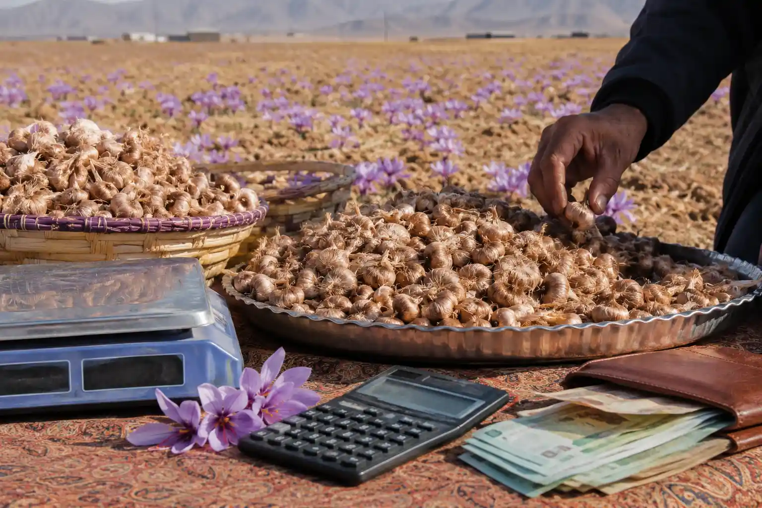 قیمت پیاز زعفران در تربت حیدریه