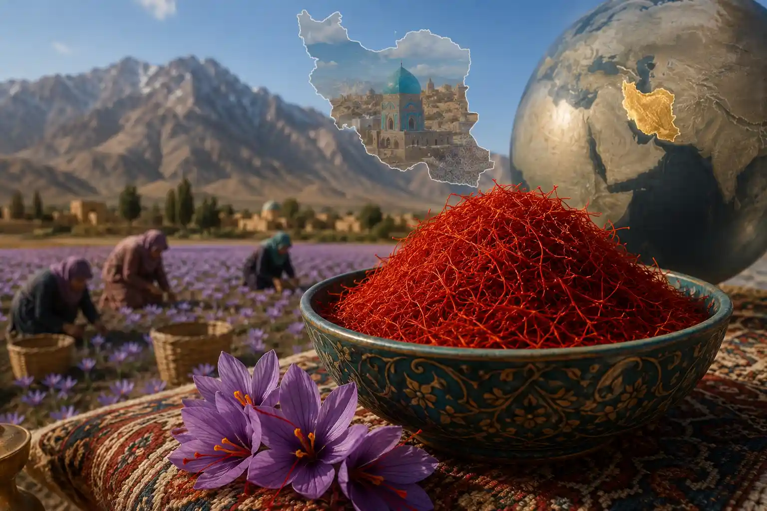 بزرگترین تولید کننده زعفران در جهان کدام کشور است