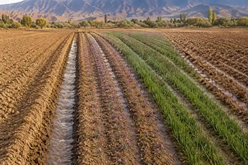 جدول آبیاری زعفران