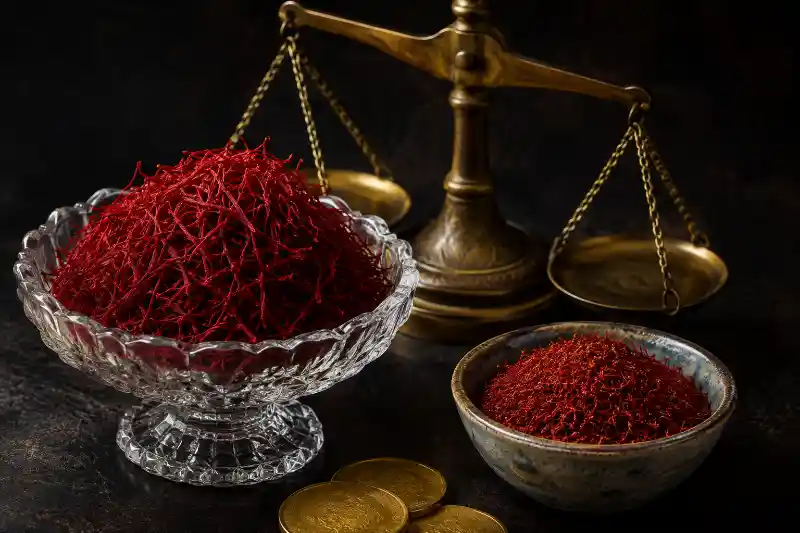 تفاوت قیمت زعفران نگین و سرگل