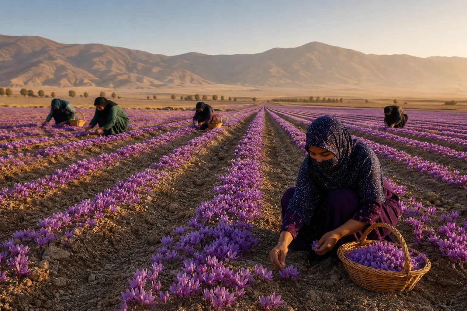 کشت زعفران در ایران