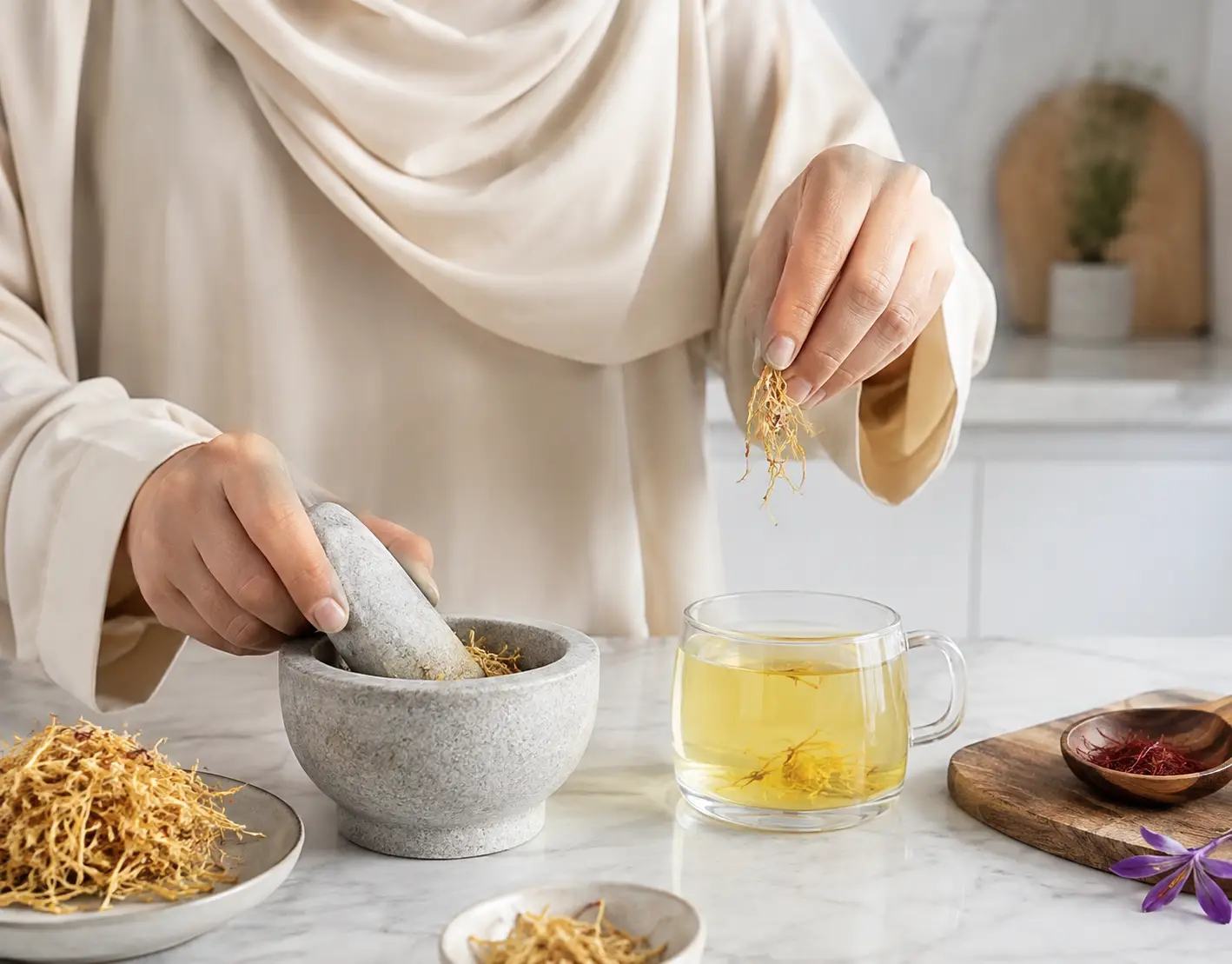 طرز استفاده از ریشه زعفران