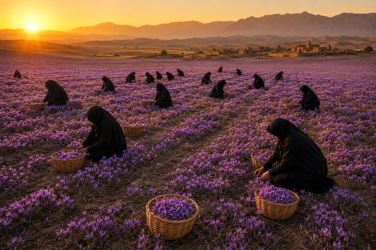 میزان تولید زعفران در ایران