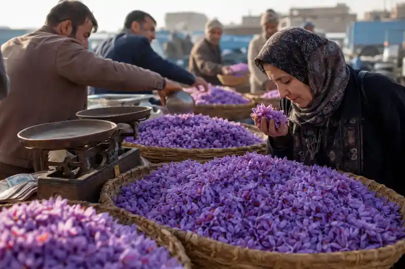 قیمت گل زعفران پاک نشده