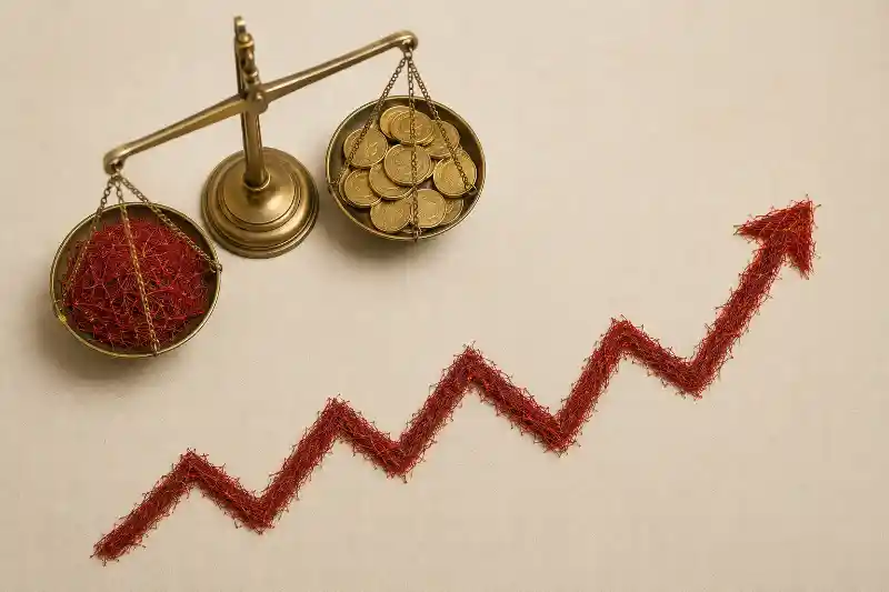 نمودار قیمت زعفران ۱۴۰۳