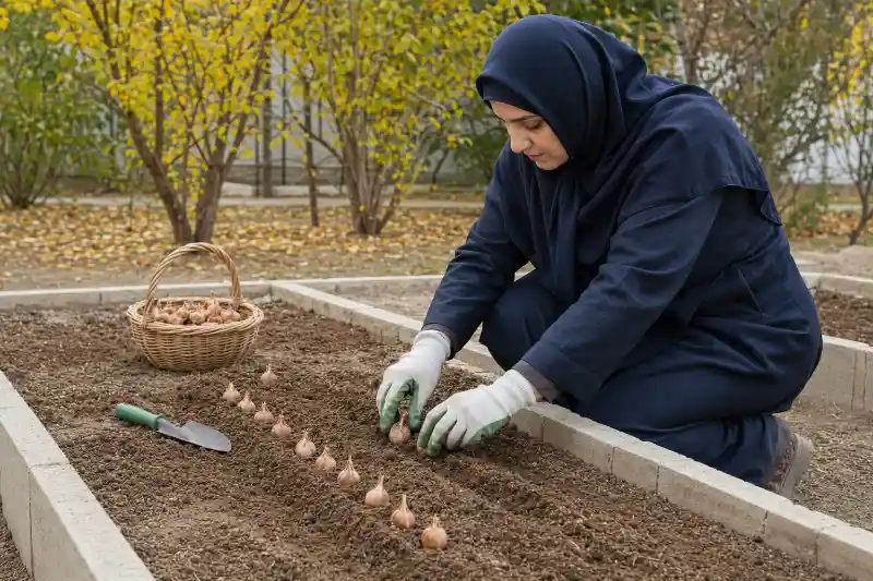 آموزش کاشت پیاز زعفران