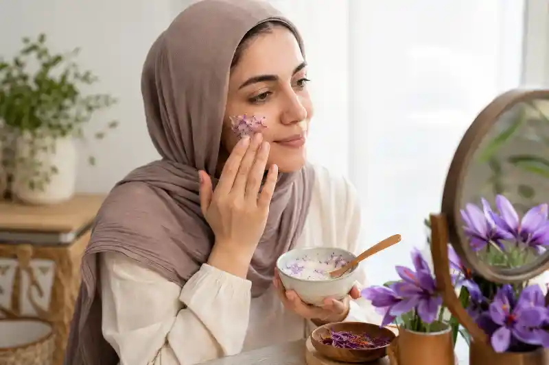 طرز استفاده از گلبرگ زعفران برای پوست